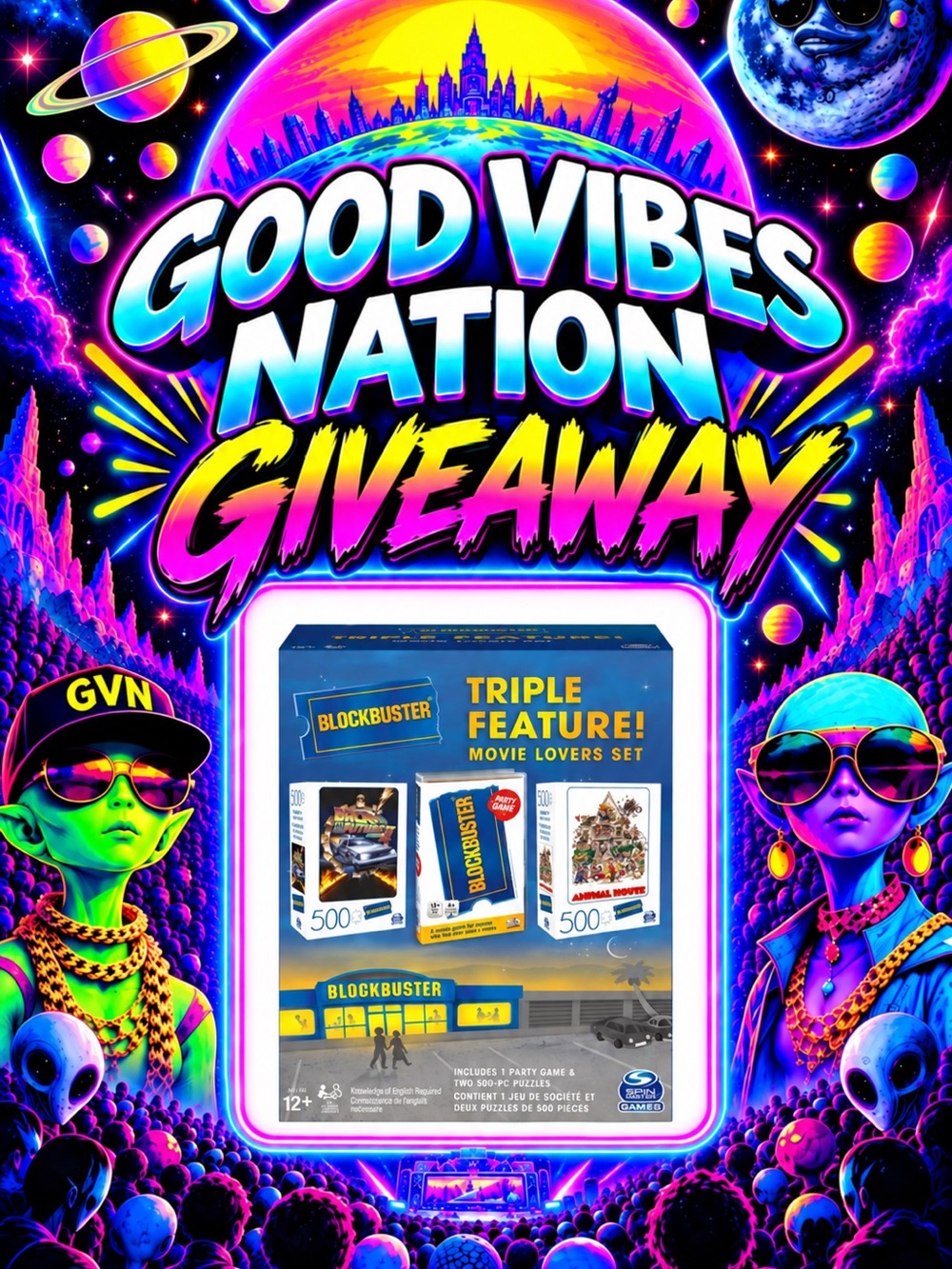 Good Vibes Nation Giveaway - Blockbuster Triple Feature Set